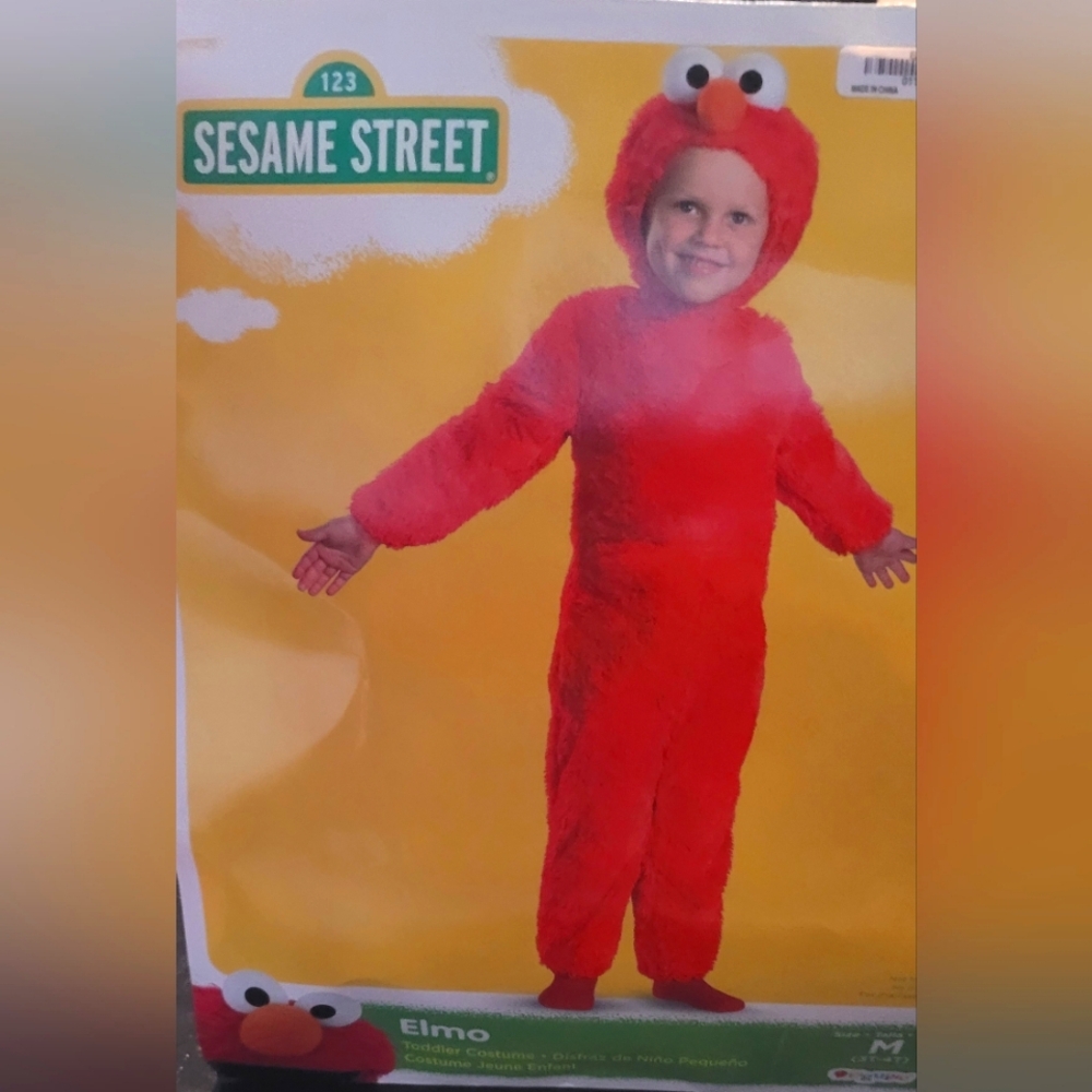 Sesame Street Elmo Kids Costume - Red - 3T/4T